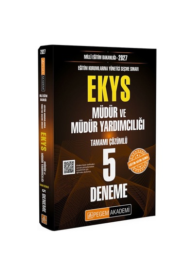 Pegem 2027 Meb Ekys Müdür Ve Yardımcılığı 5 Deneme Çözümlü Pegem Akademi Yayınları