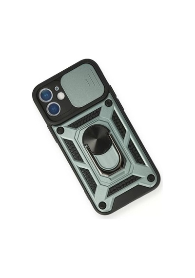 Newface Apple iPhone Uyumlu  12 Kılıf Pars Lens Yüzüklü Silikon
