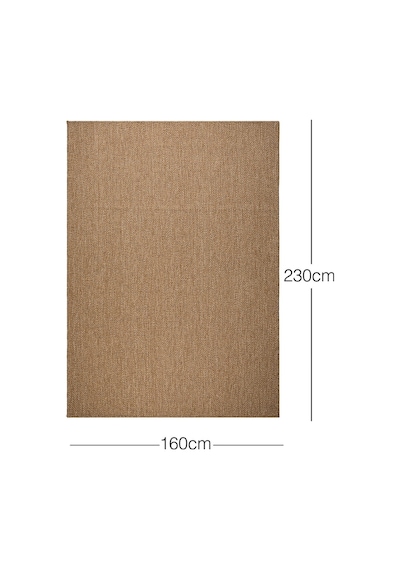 Ocean Home Textile Yıkanabilir Jüt Görünümlü Naturel Renk Balıksırtı Halı Kilim 160 X 230 Cm