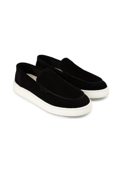 Deery Erkek Hakiki Süet Siyah Loafer Ayakkabı - 04405msyhe01