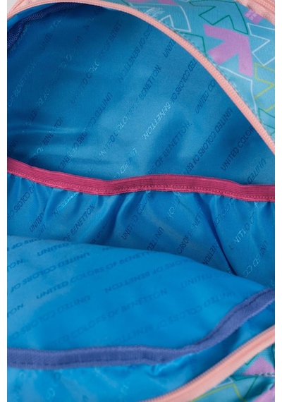 United Colors Of Benetton Bnt03731 Kadın Sırt Çantası Mint/Pembe Çok Renkli