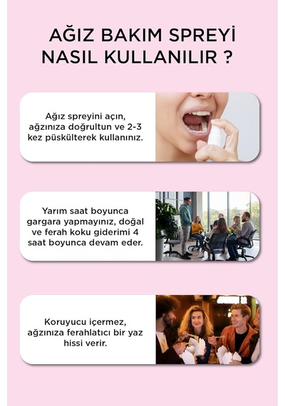 Tr Nefes Tazeleyici, Ağız Kokusu Önleyici Sprey 50 Ml Çilek