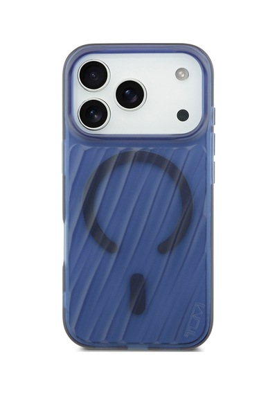 Apple Uyumlu iPhone 17 Pro  Kılıf Tumı Lisanslı M-safe Şarj Özellikli Transparan Kapak Mavi Mavi