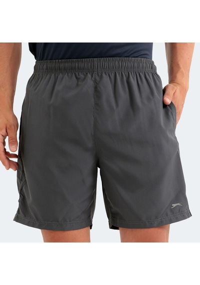 Slazenger RABI 2 li Set Erkek Cepli Deniz Şortu Koyu Gri - Lacivert Mayo