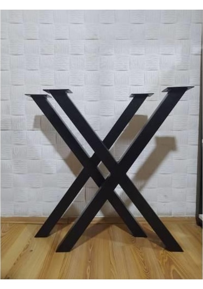 Abronyahediye X Metal Masa Ayağı 2 Adet En 60Cm Boy 72Cm 50X50 Profil Abronya
