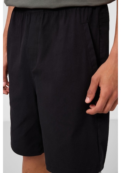 Tommylife Siyah Standart Fit Dokuma Hafif Esnek Chino Erkek Şort - 81292 Siyah