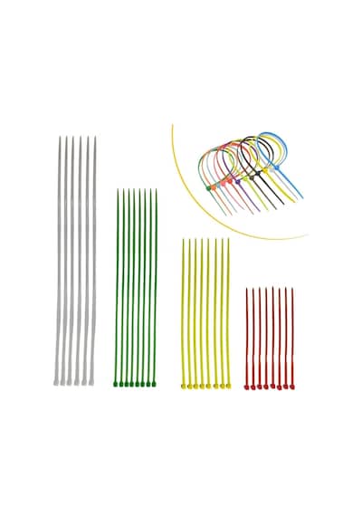Biishe 30 Parça Plastik Kablo Kelepçe Seti Kablo Düzenleyici Bağlama Bantları