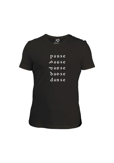 Erkek V Yaka Gri Tshirt Pause Dance 001