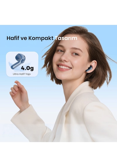 Soundpeats Air6 Hs Hi-res Ldac Enc Tws Kablosuz Bluetooth 6.0 Kulaklık Mavi