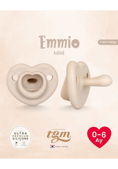Tgm Baby Ultra Premium Silikon Kalpli Emzik Mini Bej