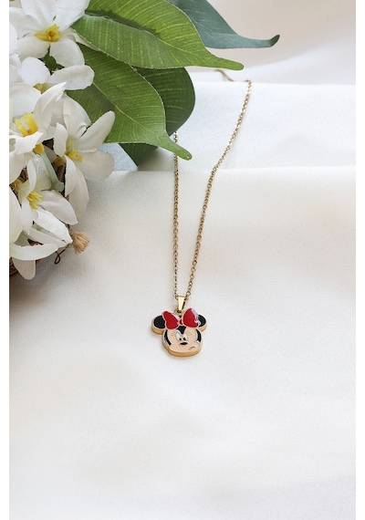 Mickey Mouse Çelik Kolye Çok Renkli