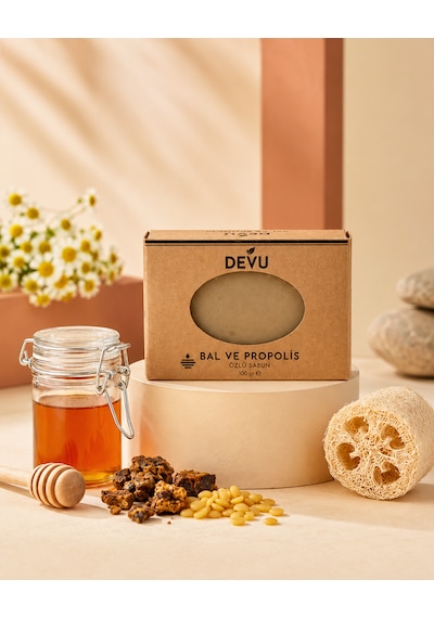 Doğal Bitkisel Katı Sabun Bal Ve Propolis Özlü Sabun