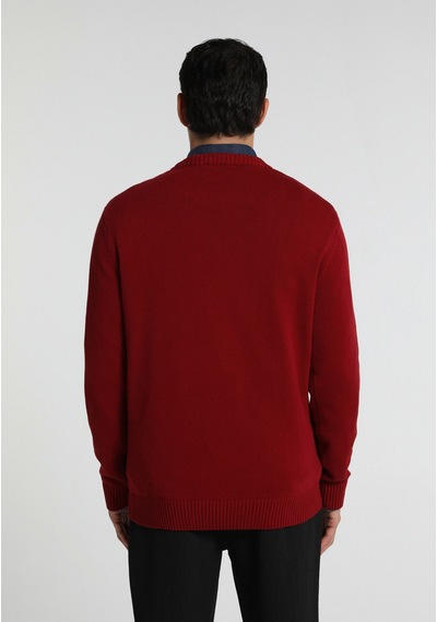 Colin's Colins Regular Fit Yuvarlak Yaka Jakarlı Erkek Mor Kazak Cl1080891 Q1.v2 Plm