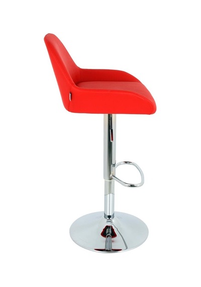 Bürocci Texas Bar Taburesi - Kırmızı Deri - 9506S0116 Çok Renkli