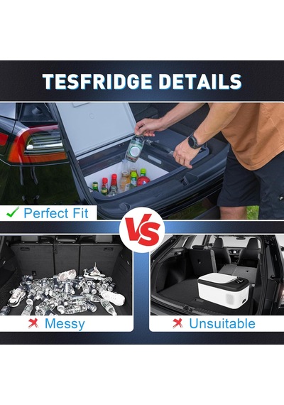T35 12/24volt 33litre Tesla Model Y İle Uyumlu Kompresörlü Outdoor Oto Buzdolabı
