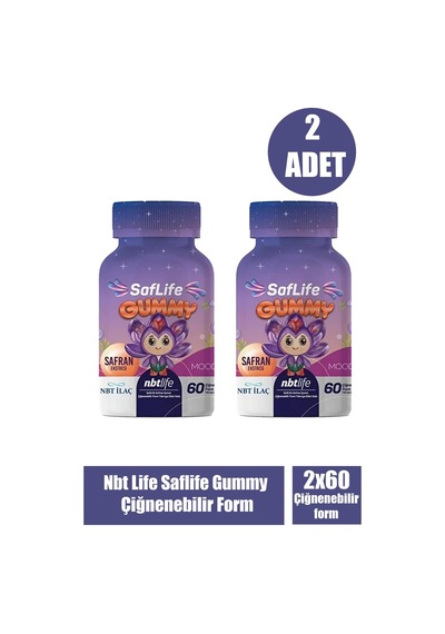 Nbt Life Saflife Gummy 2 x 60 Çiğnenebilir Form