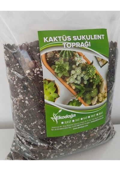 Kaktüs Toprağı 1 Litre Sukulent Aloe Vera Toprağı Özel Karışım Ithal Torf Pomza Perlit Vermikulit Diğer