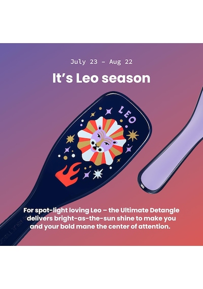 Zodiac The Ultimate Detangler Leo Saç Açıcı Tarak Düz Ve Kıvırcık Saçlar Aslan Burcu