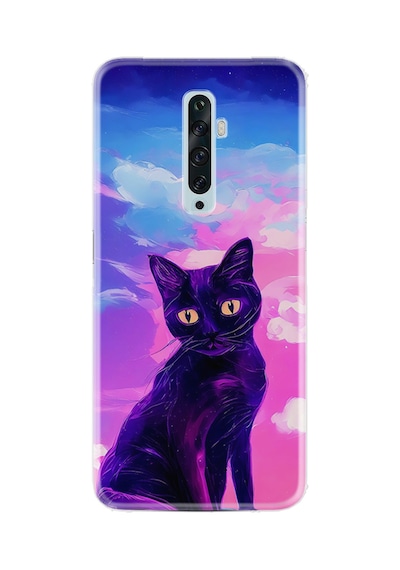 Oppo Reno 2z Kılıf Hayat Serisi Desenli Üzgün Kedi-product Code 2005