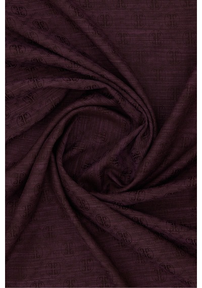 Pierre Cardin 100x100 K.pierre Cardın Logolu İpek Koton Jakar Bordo Bordo