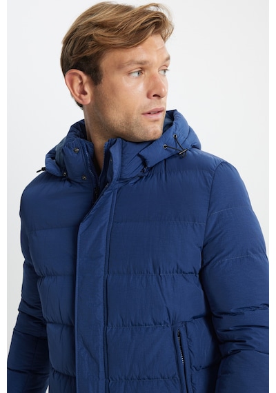AC&Co / Altınyıldız Classics Erkek Mavı Standart Fit Normal Kesim Çıkma Kapüşon Yaka Yan Cepli Mont Mavı Mavi AC&Co / Altınyıldız Classics Erkek Mavı Standart Fit Normal Kesim Çıkma Kapüşon Yaka Yan Cepli Mont Mavı Mavi