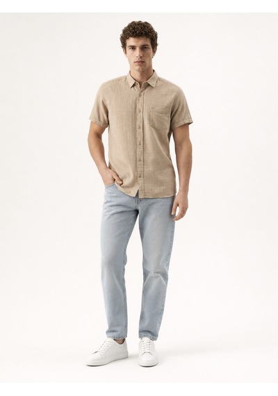 LOFT Regular Fit Erkek Gömlek K.kol Lf2042321 Q1.v1 Bej LOFT Regular Fit Erkek Gömlek K.kol Lf2042321 Q1.v1 Bej