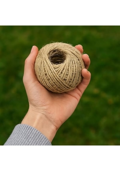 Metre Doğal Hasır Ip Jüt Kenevir Ip El Işi Ve Dekoratif Kullanım Için Dayanıklı Doğal Malzeme 2 Mm Kalınlık
