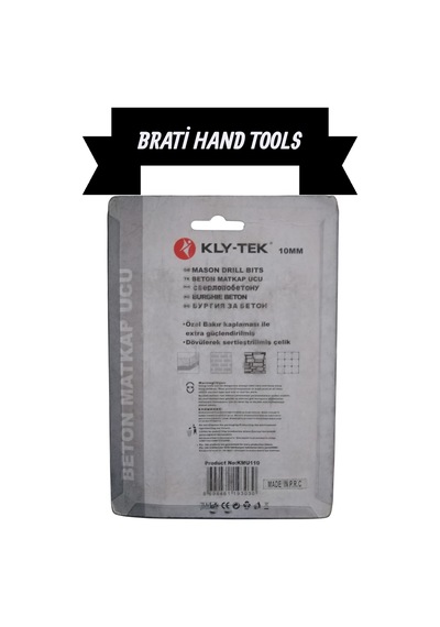 Kly-tek 10mm Beton Delme Matkap Ucu Karbon Kaplama 4 Adet Set
