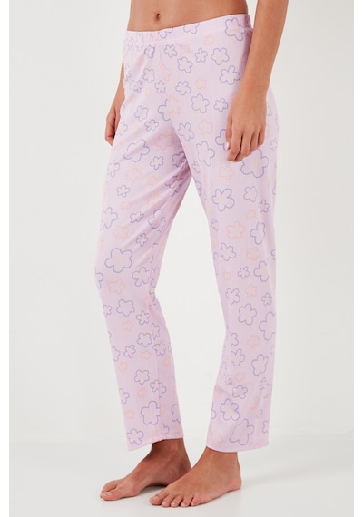 Lela Regular Fit Gömlek Yaka Kısa Kollu Bayan Pijama Takımı 65780124 Pembe
