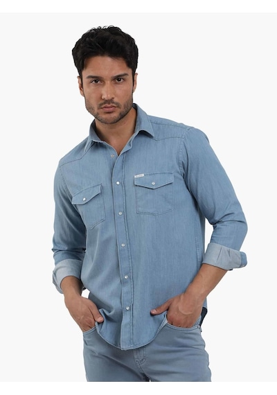 Dufy Açık Mavi Erkek Regular Fit Düz Klasik Yaka Uzun Kol Gömlek - 104840-açık Mavi Açık Mavi Dufy Açık Mavi Erkek Regular Fit Düz Klasik Yaka Uzun Kol Gömlek - 104840-açık Mavi Açık Mavi