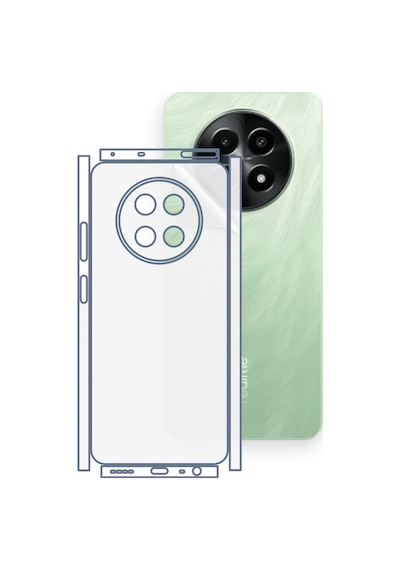 Realme 12x Uyumlu Fullbody Arka Kaplama Hidrojel Koruyucu Film