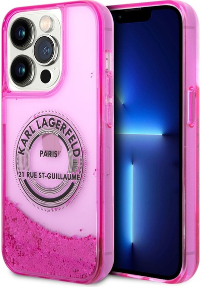 Apple Uyumlu iPhone 14 Pro  Kılıf Sıvılı Simli Rsg Dizayn Kapak