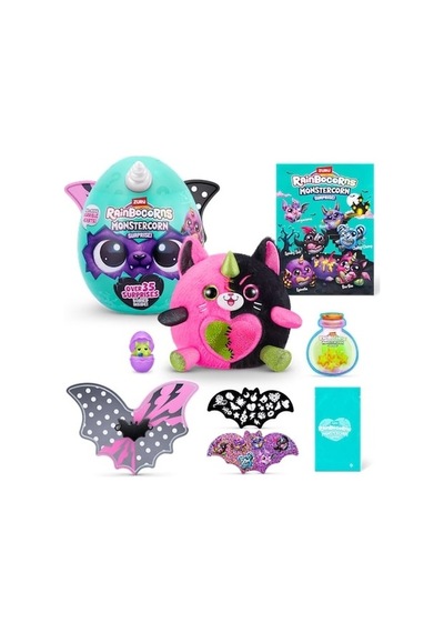 Raınbocorn Monstercorn Surprız Pelus-9297 Gri Boynuz