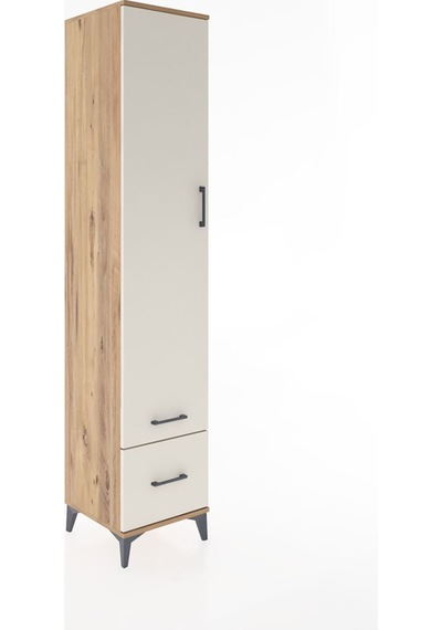 Hyperion Dolap 3 Raflı 2 Çekmeceli Tek Askılı 44x44x221 Çam-aytaşı Atlas Çam