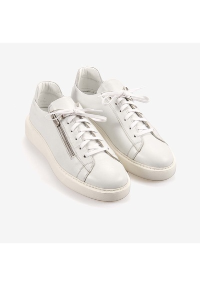Mocassini Bağcıklı Erkek Spor & Sneaker Ayakkabı D2149 Beyaz