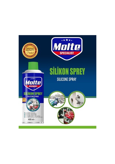 Molte Silikon Kalıp Ayırıcı Otomotiv Koşu Bandı Yağlama Sprey 400 ML