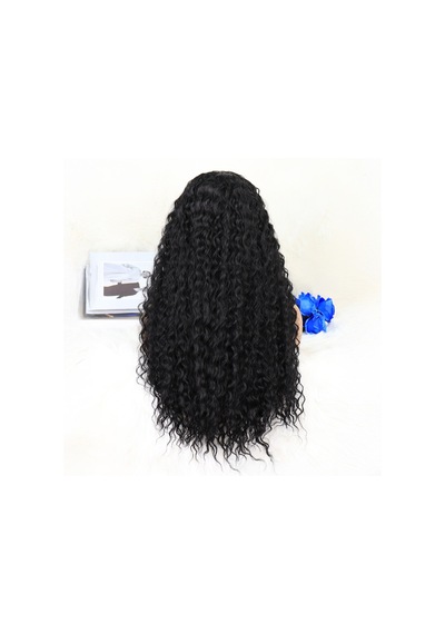 Afro Dalga Siyah Orta Boy Tül Peruk - Zmff-582375 Renkli