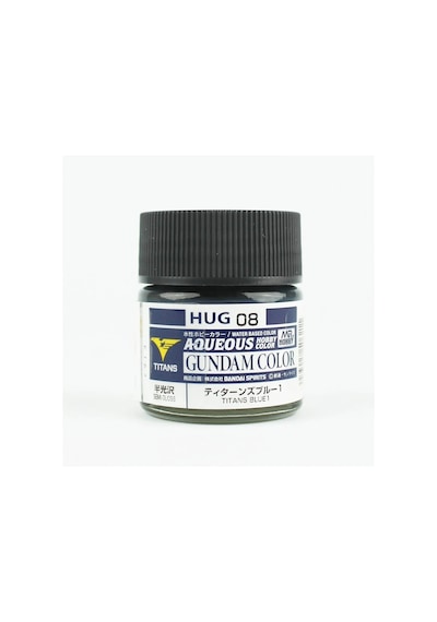 Mr.hobby Hug-08, 10 Ml. Titans Blue 1 Aqueous Gundam Maket Boyası Standart