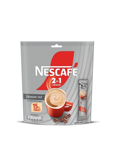 Nescafe 2'si 1 Arada Paket 15 X 10 G - 4 Adet Tarı Çözünebilir