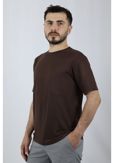 Ventov Regular Fit Bisiklet Yaka Erkek Tişört Vts2604 Krem
