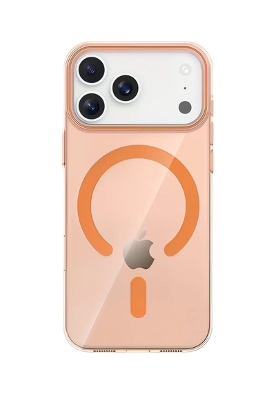 Joko Apple Uyumlu iPhone 17 Pro Max Uyumlu Pc Blank Magsafe Kapak - Turuncu