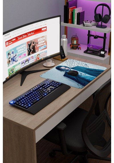 John Wick V4 48x40 Xl Gaming Kauçuk Kaymaz Taban Mouse Pad Fare Altlığı