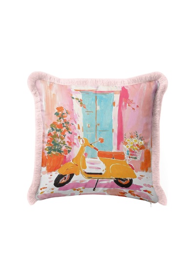 Vespa Çiçekli Yazlık Pastel Saçaklı Yastık Kılıfı - Sanatsal Akdeniz Pembe Püsküllü Kırlent Kılıfı Sessiz Lagün Lime Vespa Çiçekli Yazlık Pastel Saçaklı Yastık Kılıfı - Sanatsal Akdeniz Pembe Püsküllü Kırlent Kılıfı Sessiz Lagün Lime