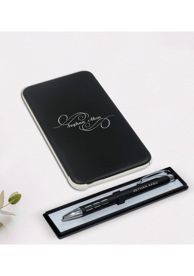 Kişiye Özel Isimli Siyah Kalem Ve 5.000 Mah Powerbank Seti (458906596) Kişiye Özel Isimli Siyah Kalem Ve 5.000 Mah Powerbank Seti (458906596)