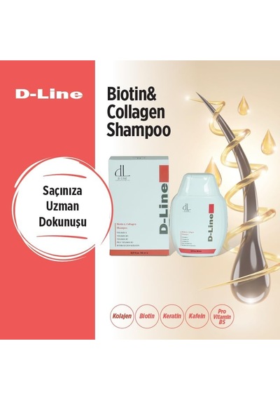 Biotin & Collagen Shampoo, Keratin, Saç Dökülmesine Karşı, Canlı Ve Güçlü Saçlar İçin Şampuan