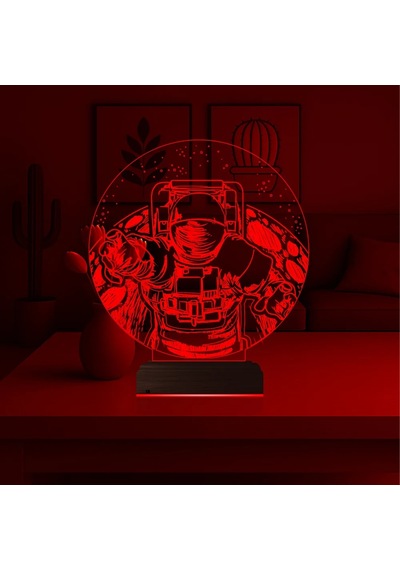 Luvivia Astronot Gezegen 3d Lamba - Masa Gece Lambası V2 Şeffaf