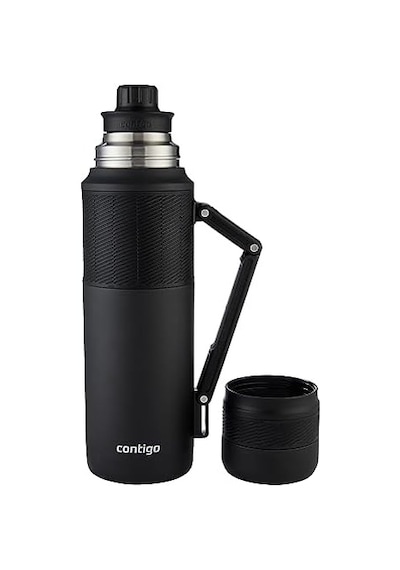 Thermal Bardaklı Çelik Termos 1.2l Siyah S