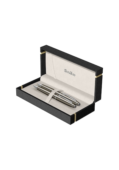 Scrikss Isminize Özel 35 Tıtanyum Tükenmez+Versatil Kalem Set