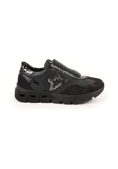 Mamma Mia Kadın Günlük Ayakkabı Hakiki Deri Yıldız Figürlü Lazer Kesim Geçerli Esnek Bağcıksız Sneaker 26y-3990 Siyah Mamma Mia Kadın Günlük Ayakkabı Hakiki Deri Yıldız Figürlü Lazer Kesim Geçerli Esnek Bağcıksız Sneaker 26y-3990 Siyah