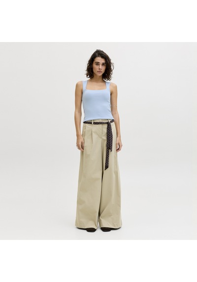 Jack & Jones Kadin Kare Yaka Kolsuz Üst - Posie - 12290769 Skyway